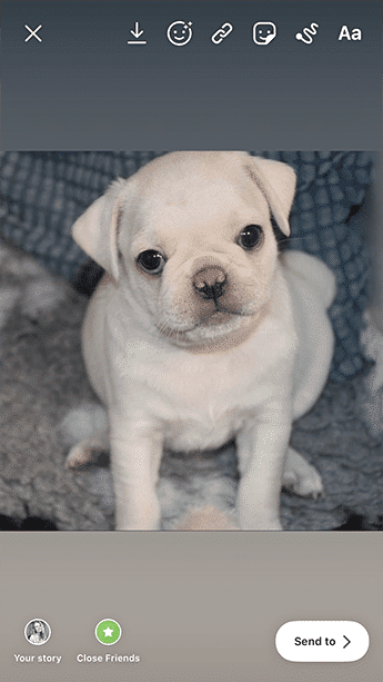 Editing images in the Instagram app